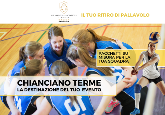 Ritiro di pallavolo a Chianciano Terme, pacchetti personalizzati per squadre.