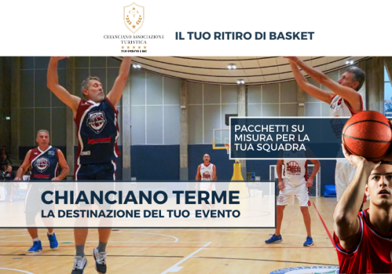 Ritiro di basket a Chianciano Terme, pacchetti personalizzati per squadre.